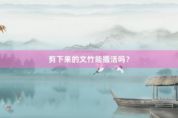 剪下来的文竹能插活吗？